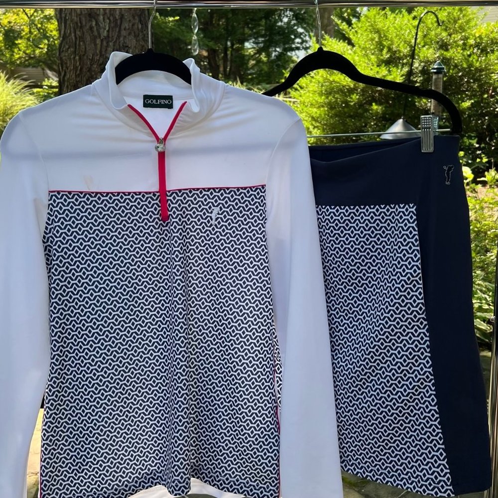 Golf set top and skirt